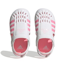 adidas Sandale Water Sandal (Klettverschluss, geschlossener Zehenbereich) weiss/pink Badeschuhe Kinder